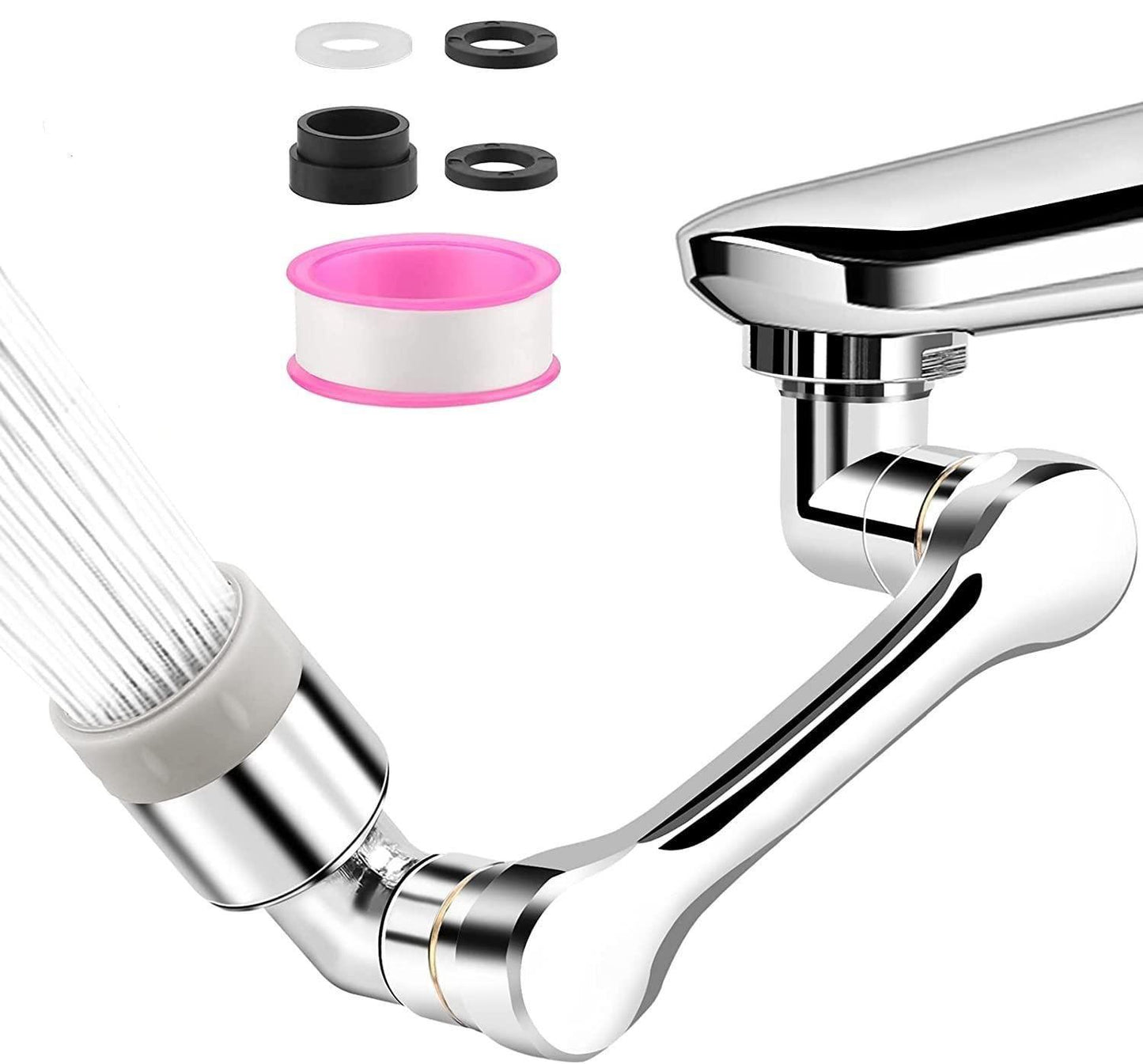 Rotating Faucet Extender Aerator with 2 Spray Modes – Universal Sink Sprayer