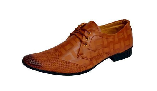 Blue pop Stylish Leather Formal Shoes