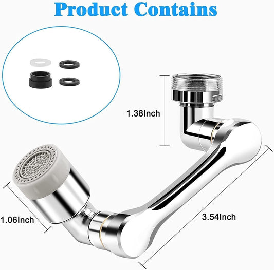 Rotating Faucet Extender Aerator with 2 Spray Modes – Universal Sink Sprayer
